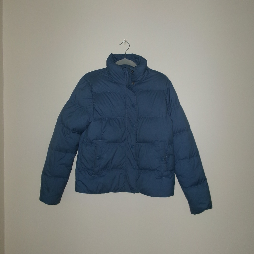 Light blue puffer coat